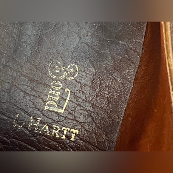 Hartt Gold Bond Mens Size 9.5 Brown Leather Derby Dress Shoes Leather Soles - Picture 10 of 13